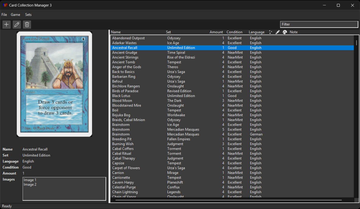 CCM3 Demo - Magic: The Gathering